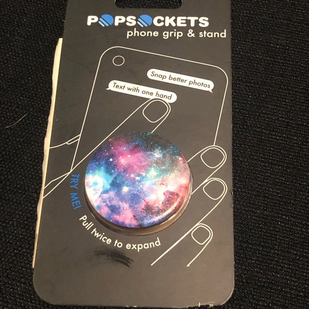 NWT PopSocket Galaxy Phone Grip & Stand - Blue Purple Pink